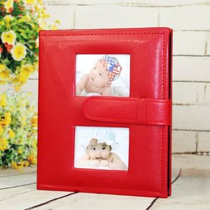 6 inch PU Leather Family Daily Photo Album met Creative Pocket (Rood)