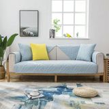 Vier seizoenen universele eenvoudige moderne antislip volledige dekking sofa cover  maat: 70x150cm (veer droomblauw)