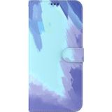 Aquarel Patroon Horizontale Flip Lederen Case met Houder & Card Slot & Portemonnee voor iPhone 11 Pro Max (Winter Snow)