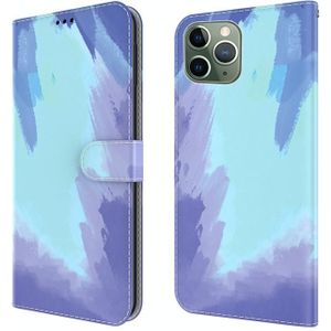 Aquarel Patroon Horizontale Flip Lederen Case met Houder & Card Slot & Portemonnee voor iPhone 11 Pro Max (Winter Snow)