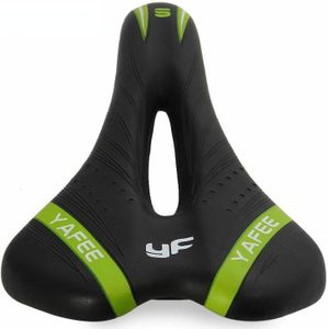 YAFEE Zadelstoelkussen Mountainbike Seat Fietsstoel rijaccessoires(Groen)