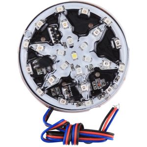 58 LEDs SMD 2835 motorfiets bewerkt decoratieve Light RGB Styling Flash sfeer Lamp  Diameter: 6cm  DC 12V