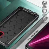 For T-Mobile Revvl 6 Pro 5G Armour Two-color TPU + PC Phone Case(Black)