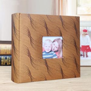 4R 6 inch 200 vellen doek Fotoalbum Babygroei Memorial Album Interstitial Album (Golden)