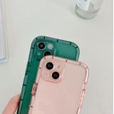 Voor iPhone 12 Pro lichtgevende TPU-telefoonhoes (transparant roze)