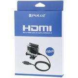 PULUZ Video 19 Pin HDMI to Micro 5 Pin HDMI Cable voor HERO 4/5 SESSION / (2018) 7 / 6 / 5 / 4 / 3+ / 3 / 2 / 1, Length: 1.5m