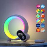 Multifunctionele RGBW-sfeerverlichting Bluetooth-luidspreker Zonsopgang Wake-up Lamp Digitaal display Wekker