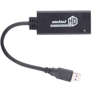 USB 3.0 naar HDMI HD Converter Kabel adapter met audio  kabel lengte: 20cm