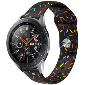 Voor Garmin Venu / SQ / SQ2 / Venu 2 Plus 20 mm sport Rainbow Dots siliconen horlogeband