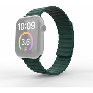Magnetic Loop Watchband Voor Apple Watch Series 6 & SE & 5 & 4 40mm / 3 & 2 & 1 38mm(groen)