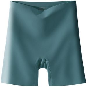 Naadloze veiligheidsslip met hoge taille Ice Silk Shorts  maat: M (40-50 kg) (donkergroene sticker)