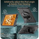 Schokbestendige TPU + PC Tablet Case met Houder & Pen Slot & Schouderriem voor iPad Mini 2019 / Mini 4 (Zwart)