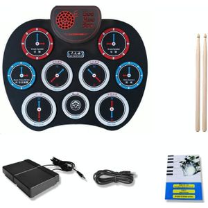 Hand Roll electronical drum desktop opladen audio luidspreker DTX spel vouwen Strike Board (WG820 tijd en ruimte type)