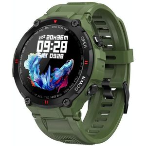 K22 1 28 inch IPS-scherm Smart Watch  ondersteuning menstruele cyclus herinnering / Bluetooth call / slaap monitoring (army green)