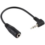 2 5 mm rechterhoek mannelijke stekker naar 3 5 mm Female Jack Stereo AUX Audio DC Power Adapter Converter Kabel  lengte: 14cm