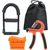 4 in 1 Grip Polsvinger Metalen Training Fitnessapparatuur Set (Oranje)