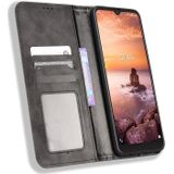 For AT&T Fusion 5G Magnetic Buckle Retro Texture Leather Phone Case(Black)