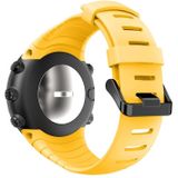 Smart Watch silicone polsband horlogeband voor Suunto Core (geel)