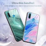 Voor Huawei P30 lite / nova 4e Marble Pattern Glass Protective Case(DL01)