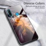 Voor Huawei P30 lite / nova 4e Marble Pattern Glass Protective Case(DL01)