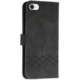 Cubic Skin Feel Flip Leather Phone Case voor iPhone SE 2020 / 7/8