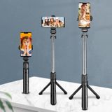 2 STUKS Geen Bluetooth Witte XT02 360-graden roterende multifunctionele intrekbare mobiele telefoon Selfie Stick om live tv drama statief te schieten