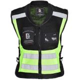 Ghost Racing GR-Y06 Motorfietsrijden Vest Veiligheid Reflecterend Vest  Grootte: XL (Fluorescerend groen)