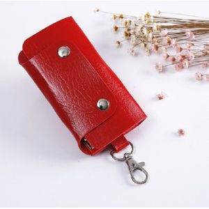 2 PCS lederen auto sleutel cover key case(rood)