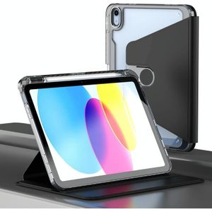 Voor iPad 10e generatie 10.9 2022 Clear 360 Rotation Stand Smart lederen tablethoes