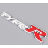 Auto TYPE-R Gepersonaliseerde decoratieve stickers van aluminiumlegering  afmeting: 15x3x0 4 cm (wit rood)