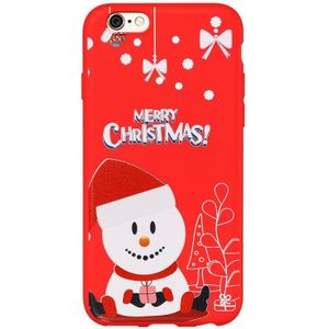 Voor iPhone 6/6s Dazzle Kerst patroon beschermende case (hoed sneeuwpop)