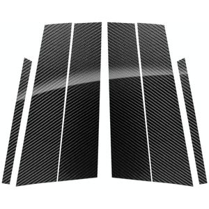 Auto Carbon Fiber B Pillar Decoratieve sticker voor MERCEDES-BENZ GLA 2013-2018  Links en rechteraandrijving Universeel