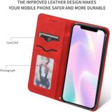 Retro huid voelen Business magnetische horizontale Flip lederen case voor iPhone 11 (rood)