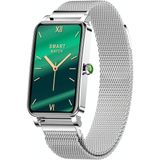 ZX19 1.45 Inch HD-scherm Bluetooth 5.0 IP68 Waterdichte Dames Smart Watch  Ondersteuning Slaap Monitor / Menstrual Cyclus Herinnering / Hartslag Monitor / Bloed Oxygen Monitoring  Stijl: Milanese riem