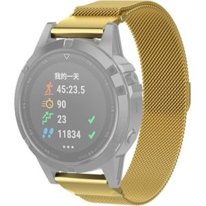 Voor Garmin Fenix 7x Milanese band horlogeband