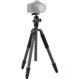 Fotopro X-GO MAX E Draagbare Inklapbare Carbon Fiber Camera-statief met Dual Action Ball Head