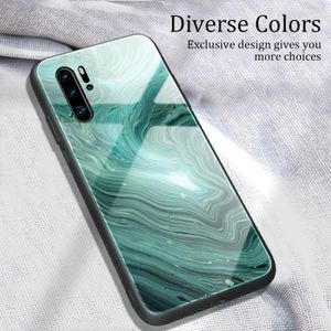 Voor Huawei P30 Pro Marble Pattern Glass Protective Case (DL02)
