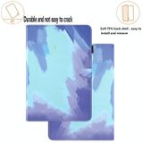For Samsung Galaxy Tab S7 11 inch T870 / T875 / T876B Voltage Watercolor Pattern Skin Feel Magnetic Horizontal Flip PU Leather Case with Holder & Card Slots & Photo Frame(Winter Snow)