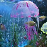 3 STKS aquarium artikelen decoratie silicone simulatie fluorescerende sucker kwallen  grootte: 10 * 23cm (paars)