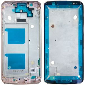 Front behuizing LCD-frame bezel voor Motorola Moto G6 (ros goud)