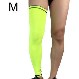 Outdoor basketbal badminton sport knie pad paardrijden Running Gear lange ademende bescherming benen panty  maat: M