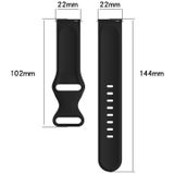 For Amazfit GTR 2e 22mm Silicone Solid Color Watch Band(Rock Cyan)