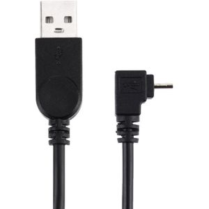 28cm 90 graden hoek elleboog Micro USB naar USB Data / laad Kabel  Voor Galaxy  Huawei  Xiaomi  LG  HTC en andere Smart Phones