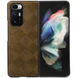 Voor Xiaomi MI Mix Fold Weave Plaid PU-telefooncase