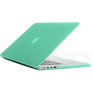 MacBook Pro Retina 15.4 inch Frosted structuur hard Kunststof Hoesje / Case (groen)