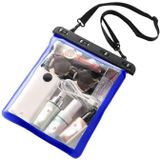 2 PCS Multifunctionele Single Shoulder Outdoor Transparante Waterdichte Tas voor mobiele telefoon kleine voorwerpen (Blauw)