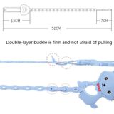 M010087 4 STUKS Siliconen Baby Teether Anti-Dropping Chain Kinderen Fopspeen Anti-Dropping Strap (Geel)