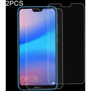 2 stuks voor Huawei P20 Lite 0 26 mm 9H oppervlaktehardheid 2.5D explosieveilige getemperd glas scherm Film