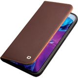 Qialino Business Horizontal Flip Lederen Case met Houder & Card Slots & Portemonnee voor iPhone 13 Pro Max (Brown)
