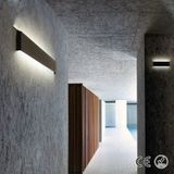 Moderne minimalistische woonkamer hal trap schans LED muur lamp creatieve decoratie verlichting  lampenkap kleur: zwart-15cm 6W (wit licht)